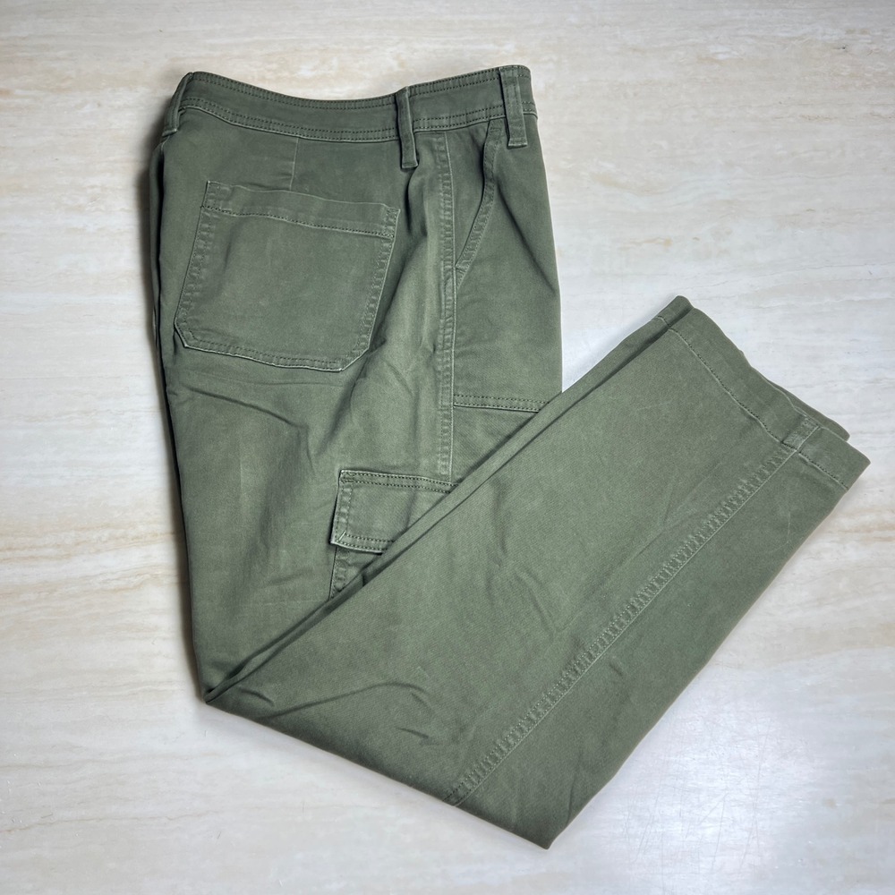 J.Crew Womens Olive Green Stretch Cotton Cargo Utility Pants Size 6 - Picture 4 of 13